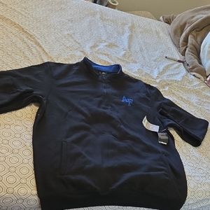 Men's Black Quarter-Zip Sweater
